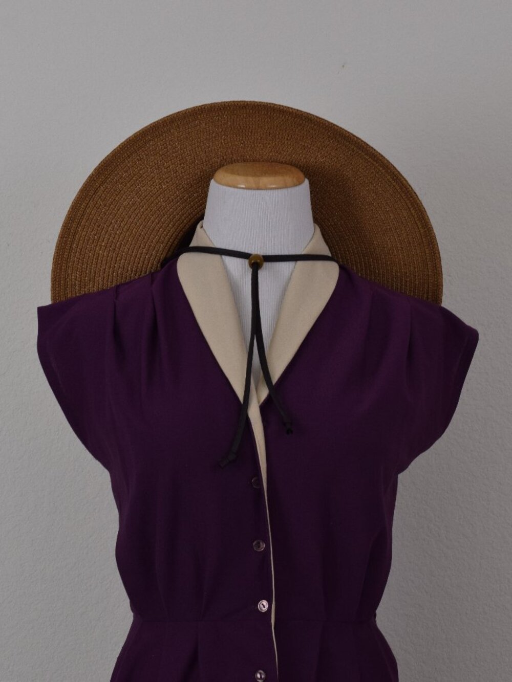 IMPERFECT‎ Vintage 80s/90s Plum Purple Jumpsuit